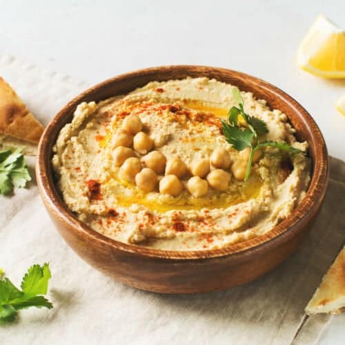 5 minute, LowCalorie Hummus recipe Natural Moreish